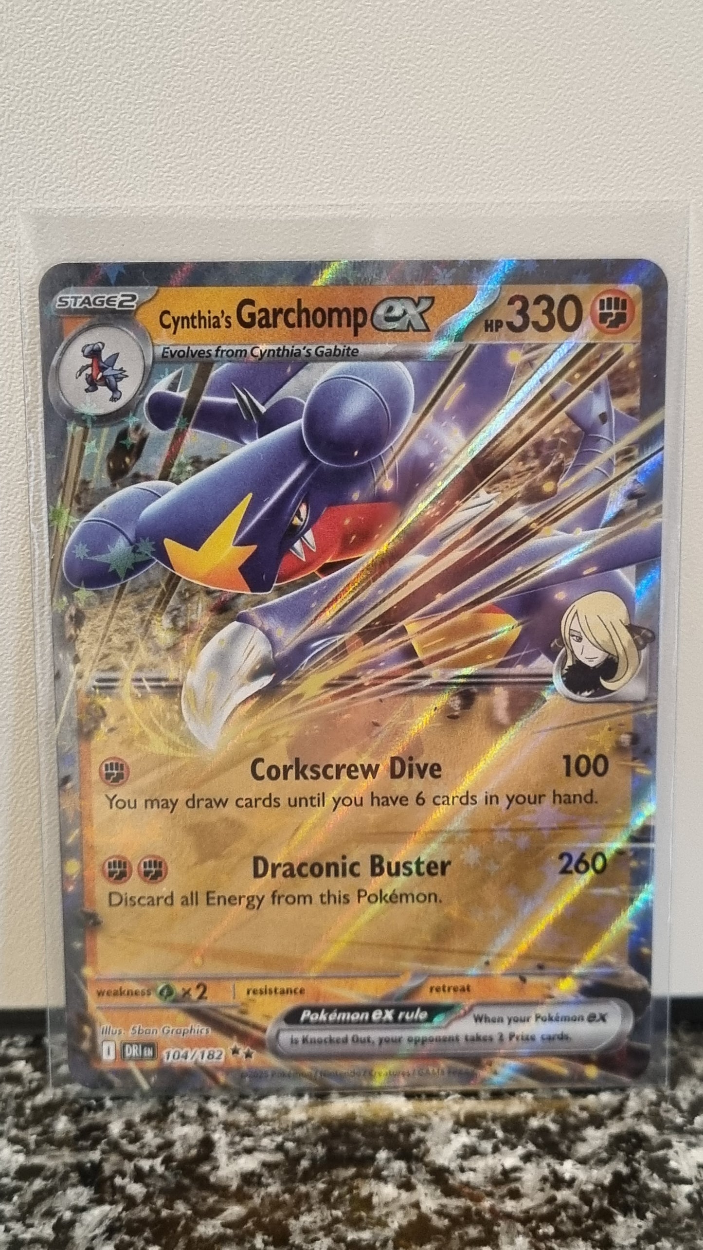 Cynthia's Garchomp ex (Destined Rivals #104) 🇺🇸 (Alt)