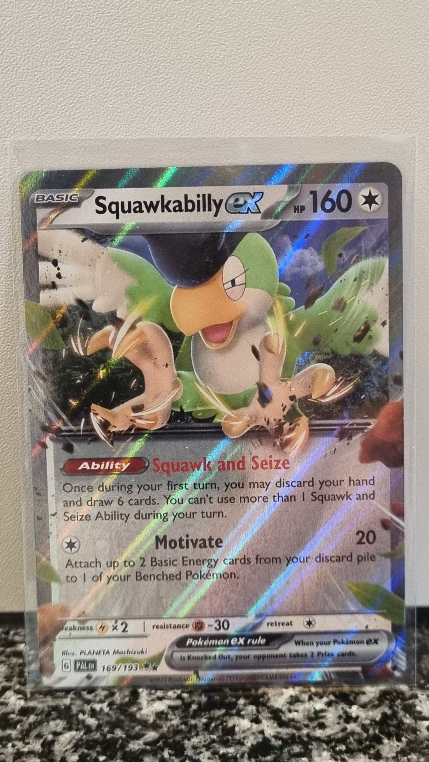 Squawkabilly ex (Paldea Evolved #169) 🇺🇸 (Alt)