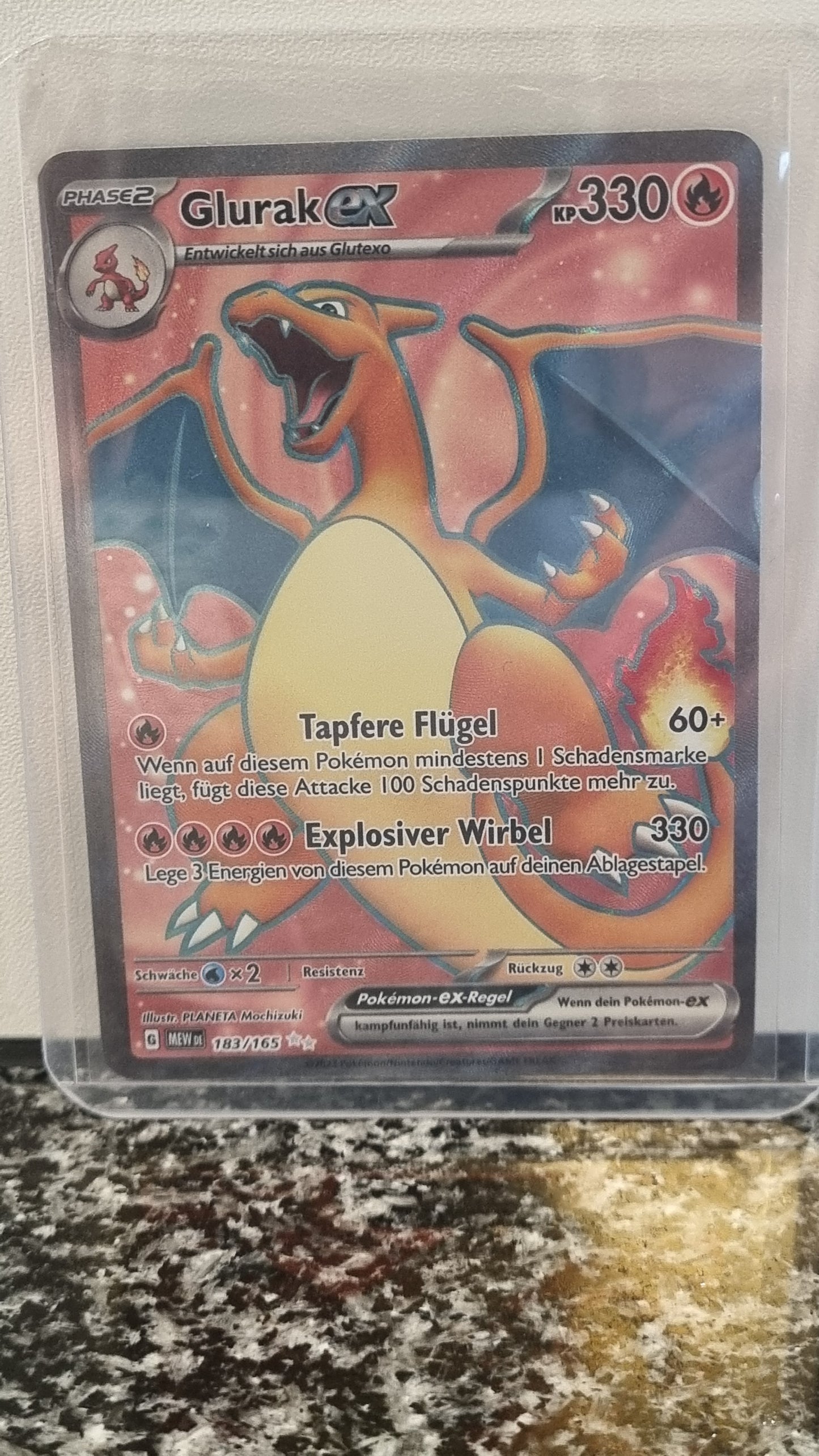 Glurak ex (151 #183) 🇨🇭🇩🇪 (Alt)