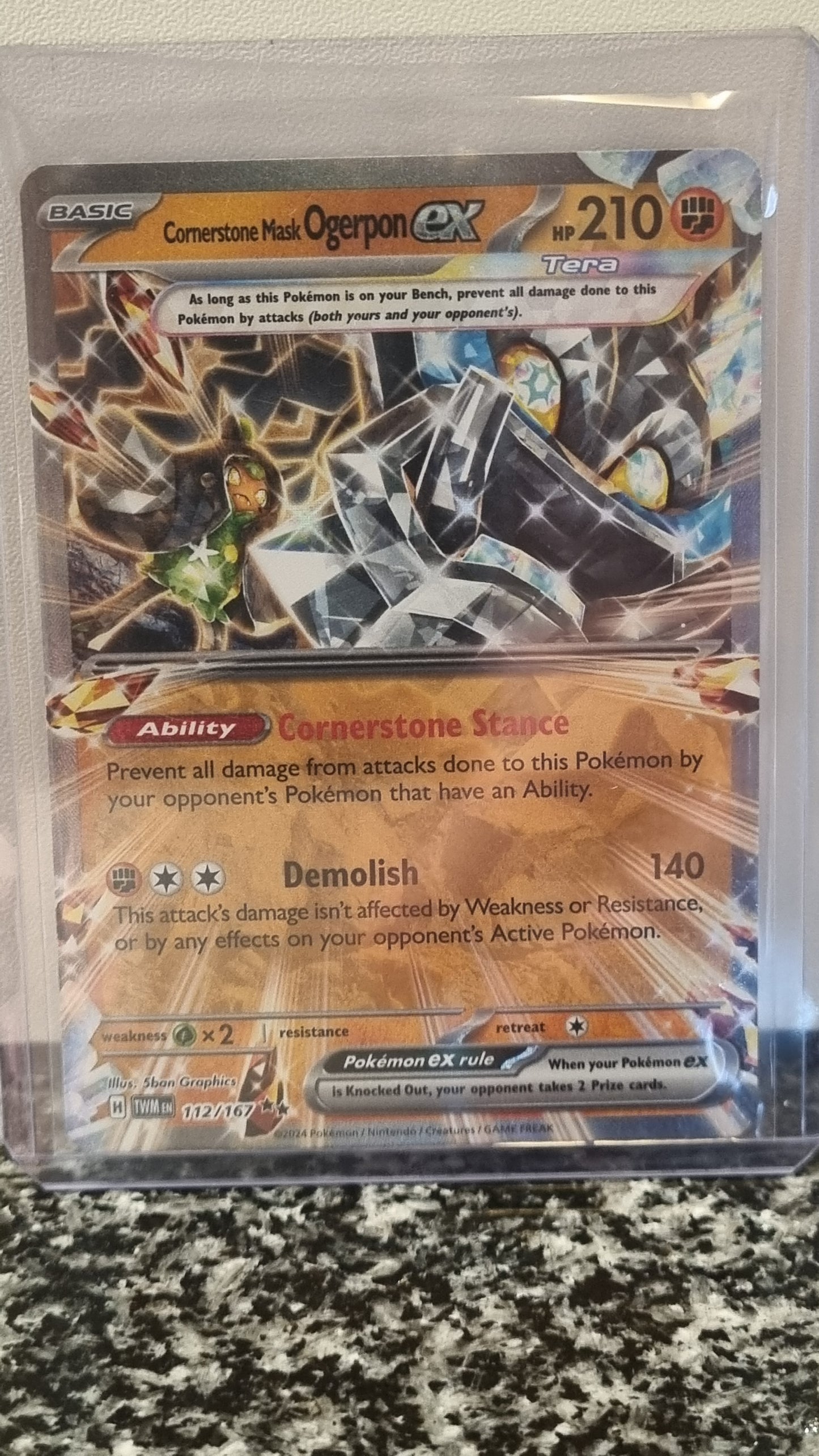 Cornerstone Mask Ogerpon ex (Twilight Masquerade #112) 🇺🇸 (Alt)