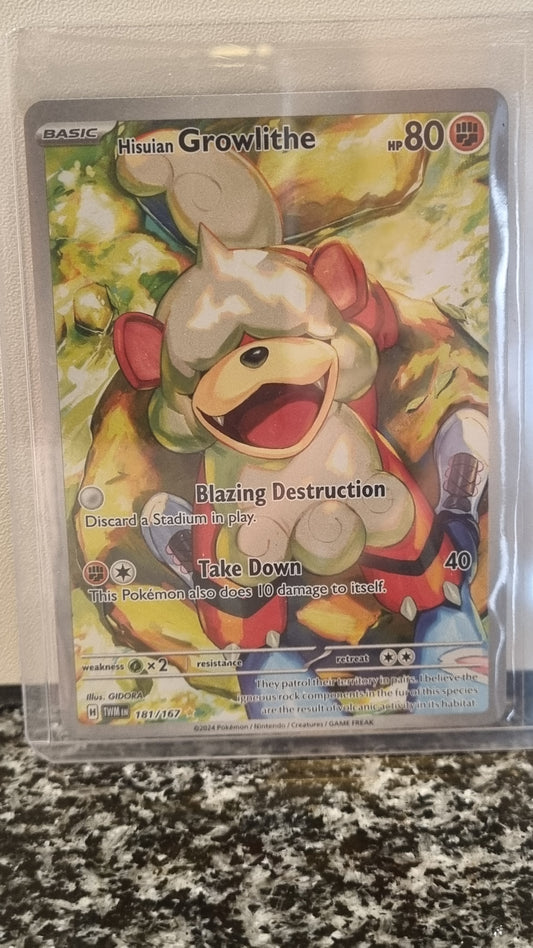 Hisuian Growlithe (Twilight Masquerade #181) 🇺🇸 (Alt)