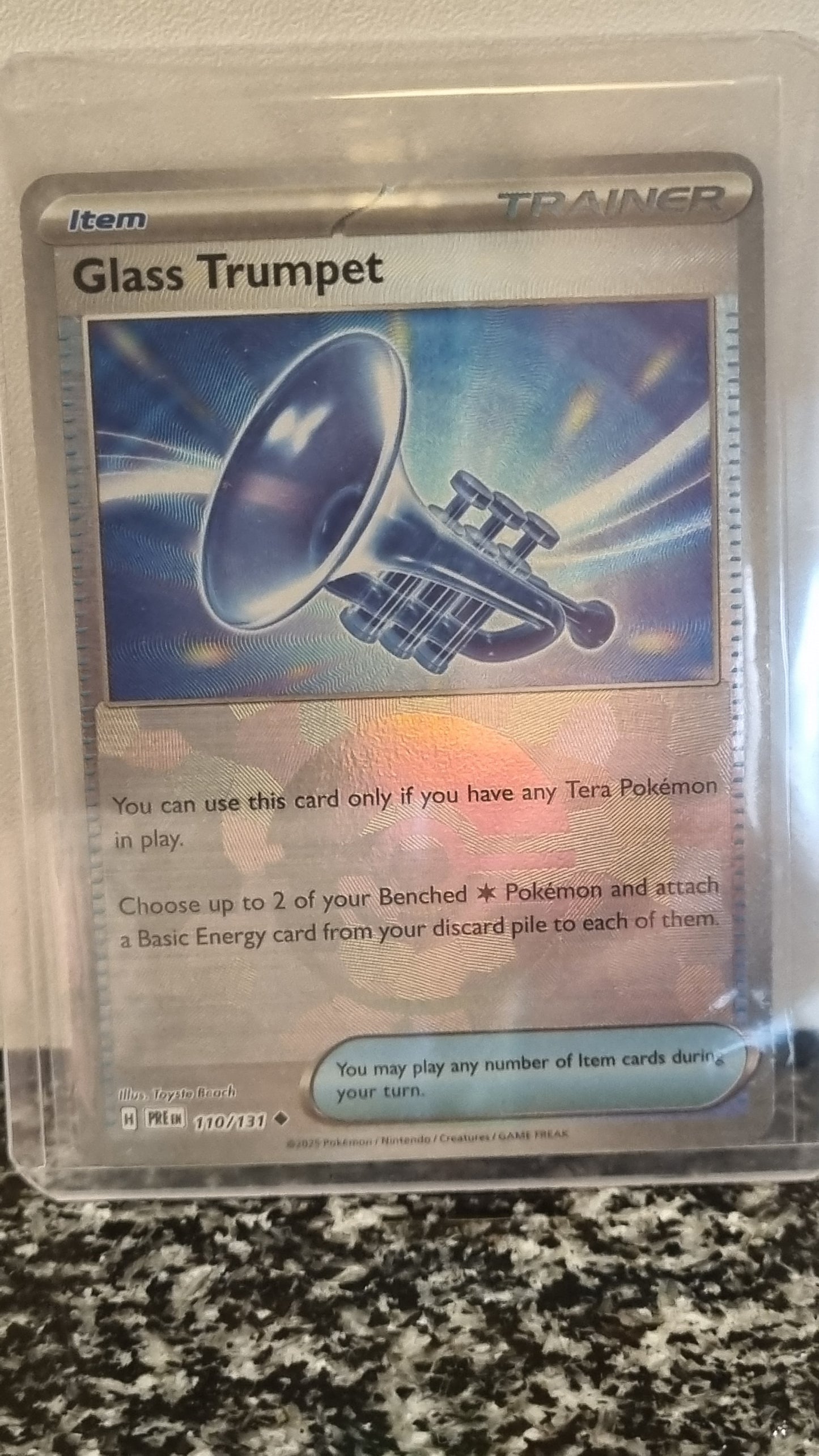 Glass Trumpet (Pokeball) (Prismatic Evolutions #110) 🇺🇸 (Alt)
