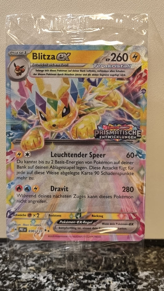 Blitza ex (Sealed. Stamp) (Prismatic Evolutions #30) 🇨🇭🇩🇪 (Alt)
