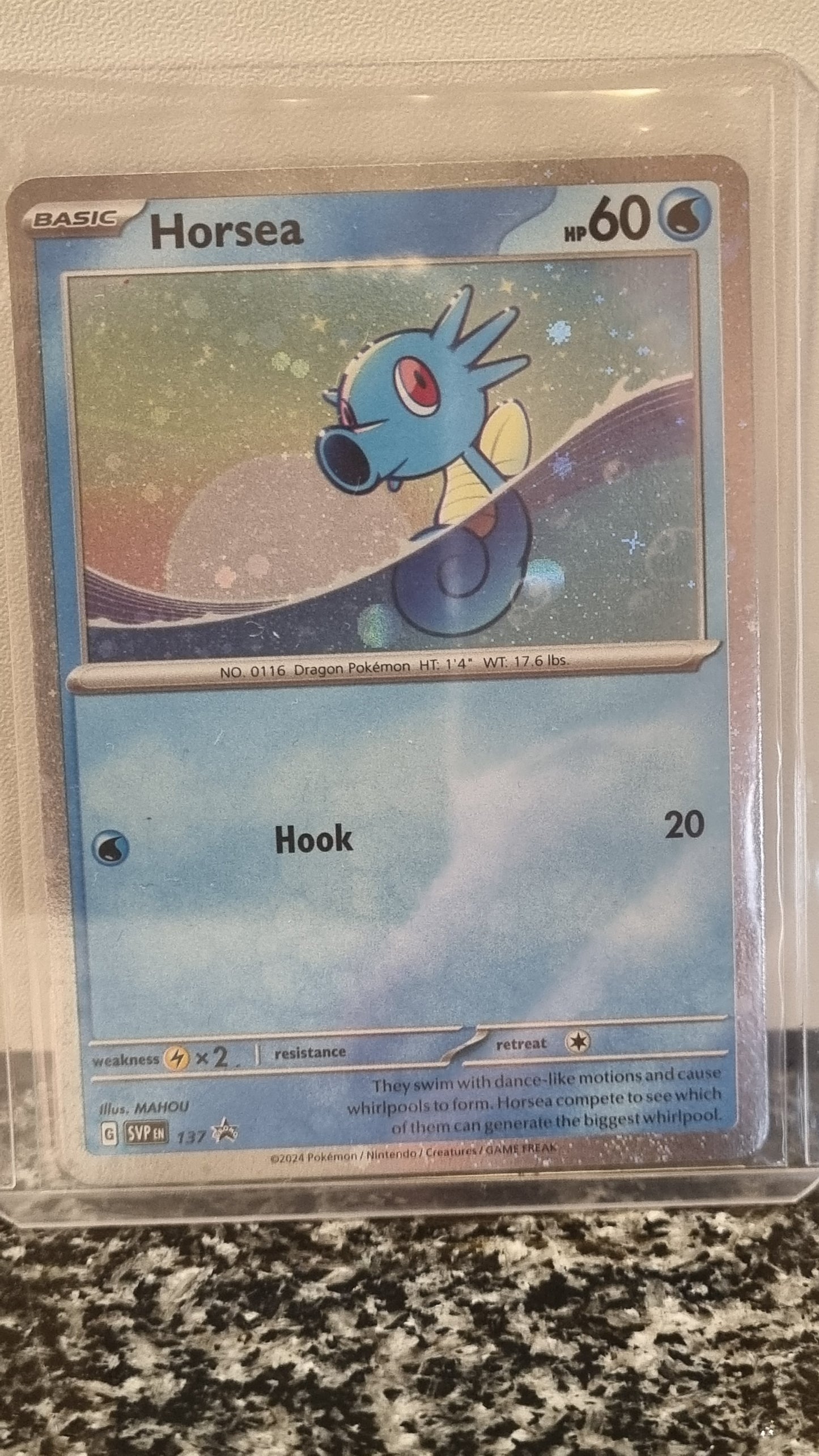 Horsea (Cosmo Holo) (SV Black Star Promos #137) 🇺🇸 (Alt)