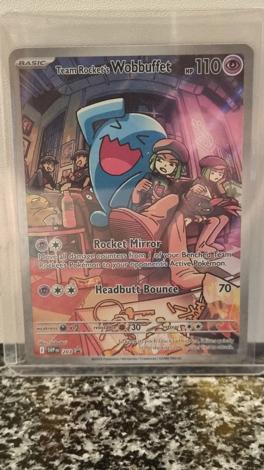 Team Rocket's Wobbuffet (SV Black Star Promos #203) 🇺🇸 (Alt)