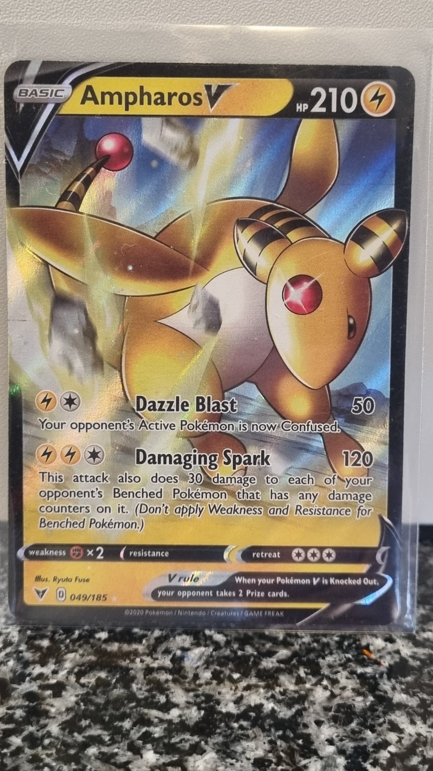 Ampharos V (Vivid Voltage #49) 🇺🇸 (Alt)