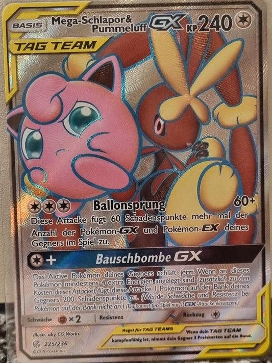 Mega Lopunny & Jigglypuff GX - Cosmic Eclipse (Ultra Rare) [CEC-225]