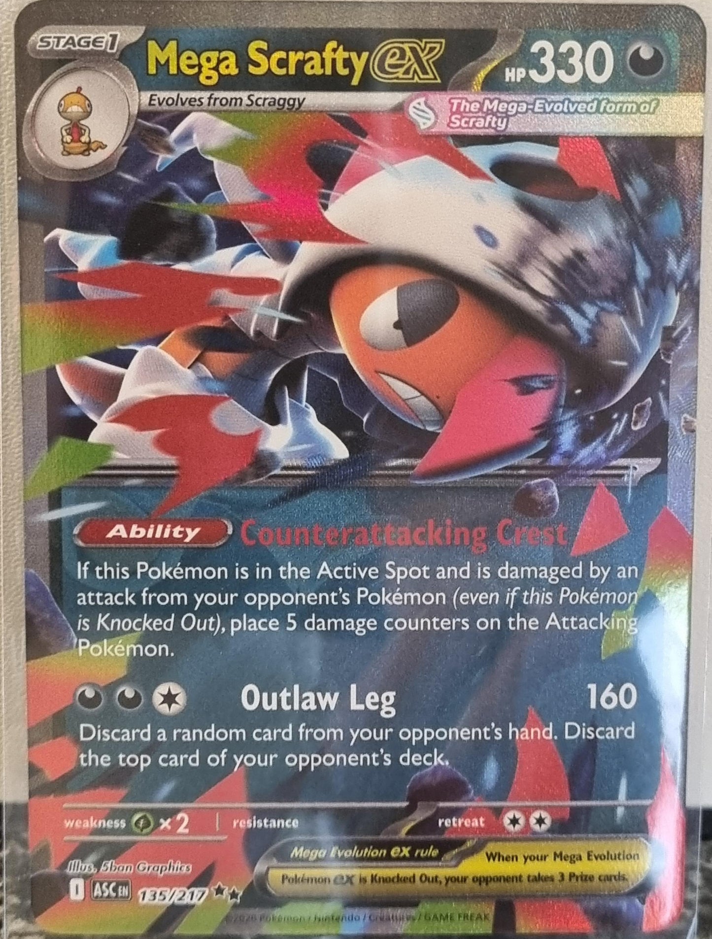 Mega Scrafty ex - Ascended Heroes (Double Rare) [ASC-135]