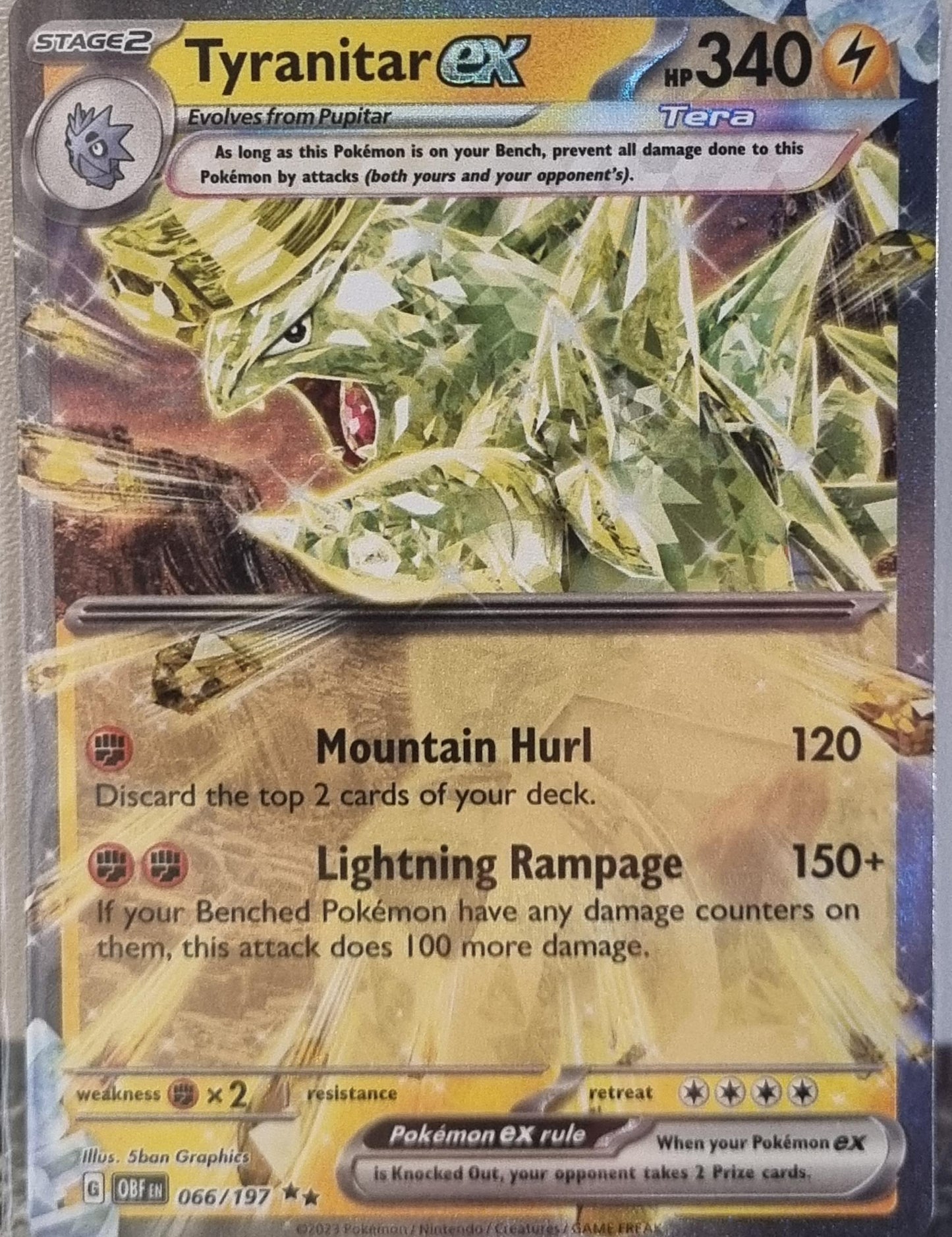 Tyranitar ex - Obsidian Flames (Double Rare) [OBF-066]