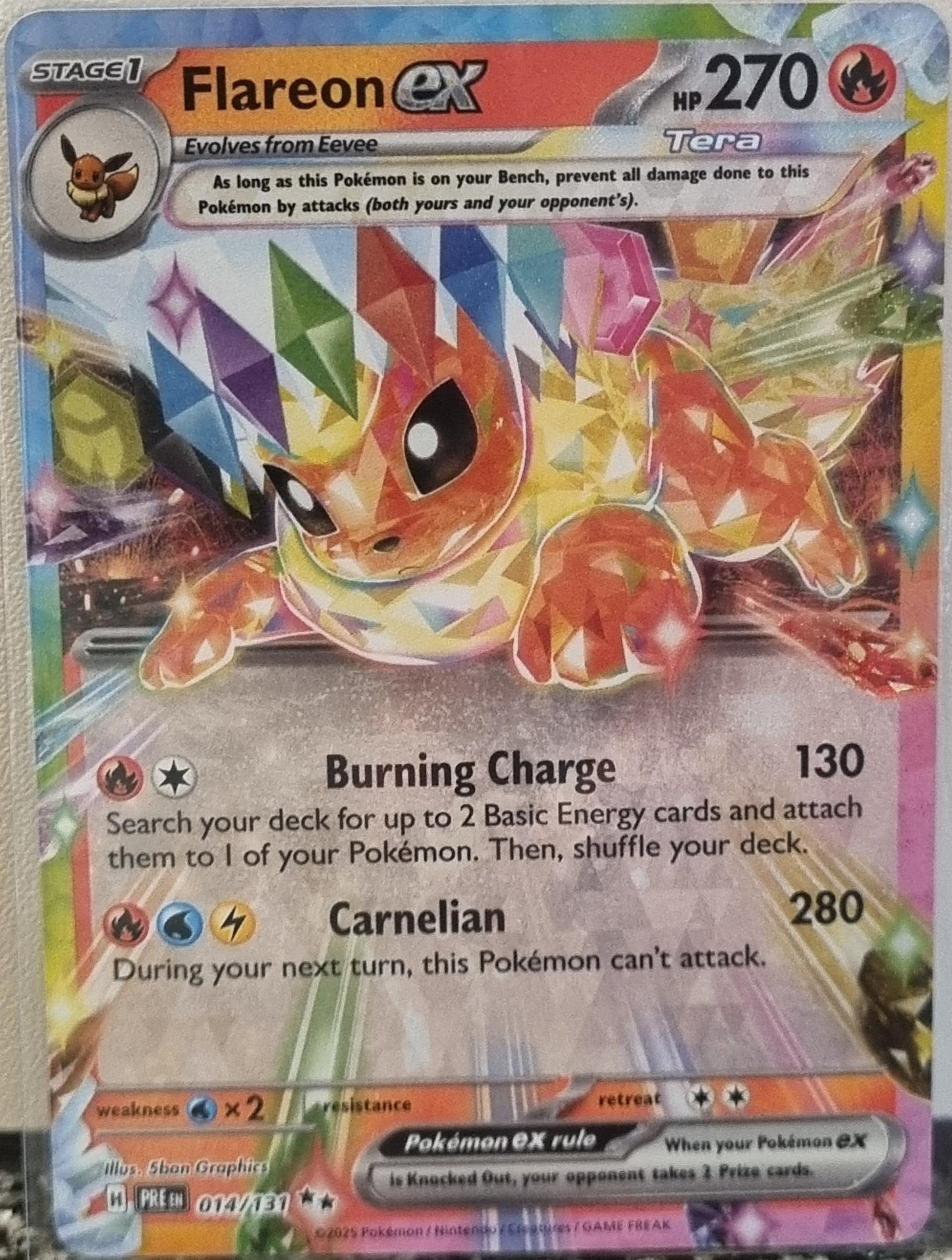 Flareon ex - Prismatic Evolutions (Double Rare) [PRE-014]