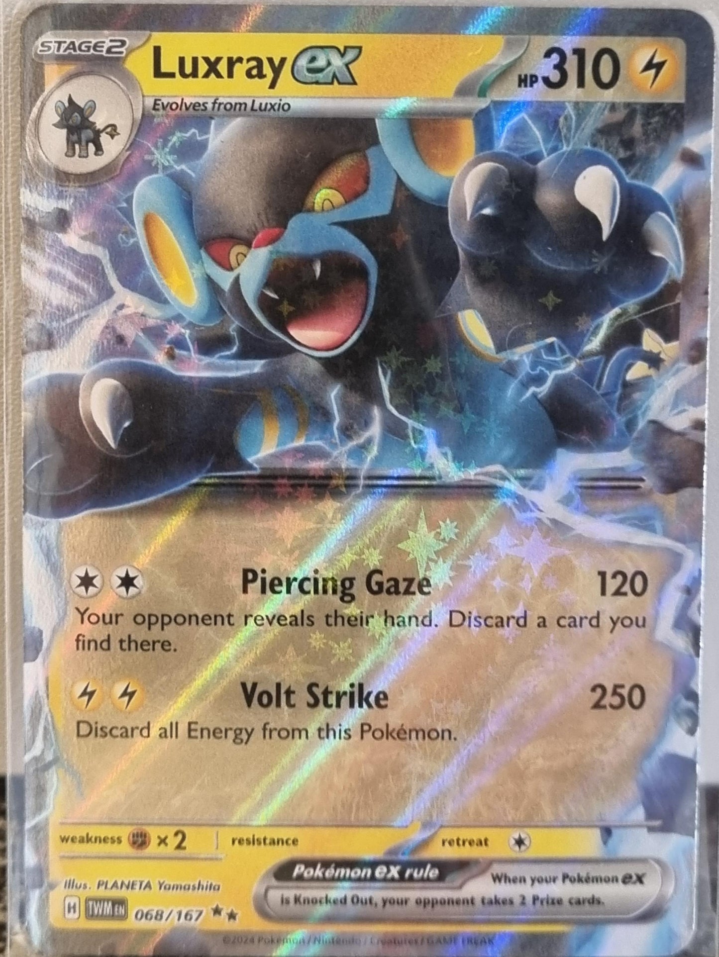 Luxray ex - Twilight Masquerade (Double Rare) [TWM-068]