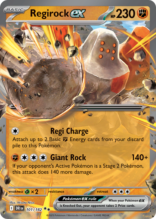 Regirock ex - Destined Rivals (Double Rare) [DRI-101]