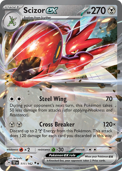 Scizor ex - Temporal Forces (Double Rare) [TEF-111]