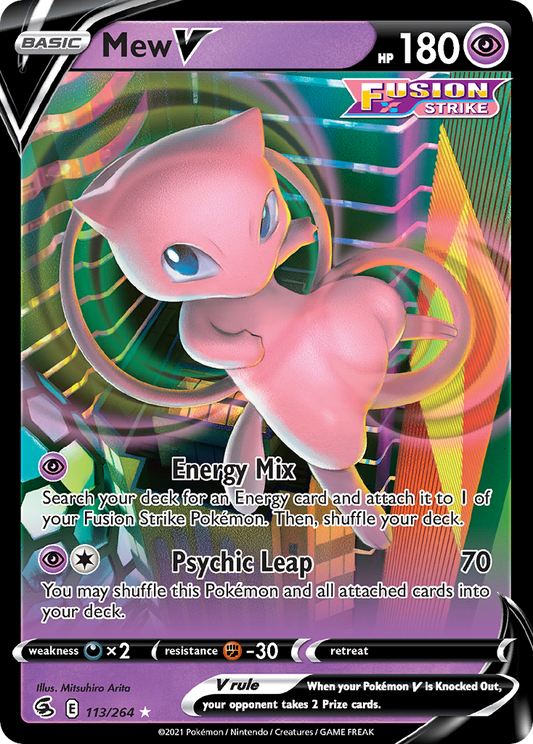 Mew V - Fusion Strike (Ultra Rare) [FST-113]