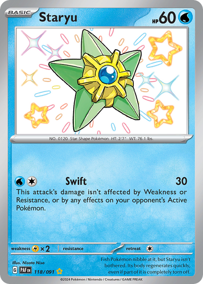 Staryu - Paldean Fates (Shiny Rare) [PAF-118]