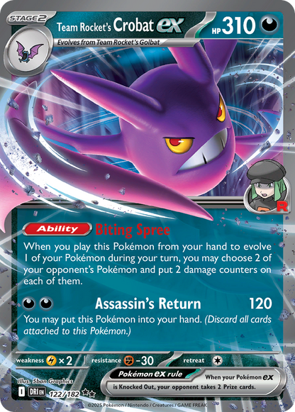 Team Rocket's Crobat ex - Destined Rivals (Double Rare) [DRI-122]