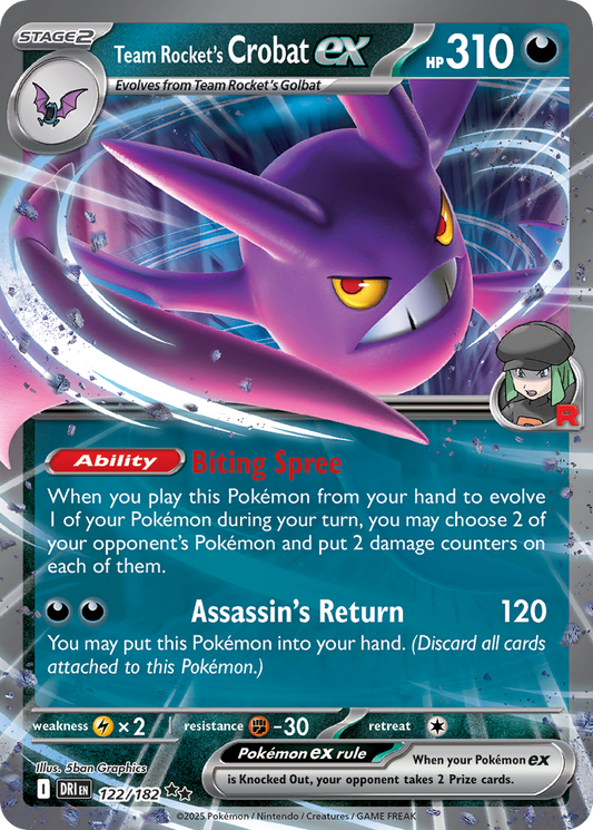Team Rocket's Crobat ex - Destined Rivals (Double Rare) [DRI-122]