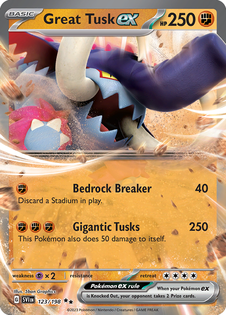 Great Tusk ex - Scarlet & Violet (Double Rare) [SVI-123]