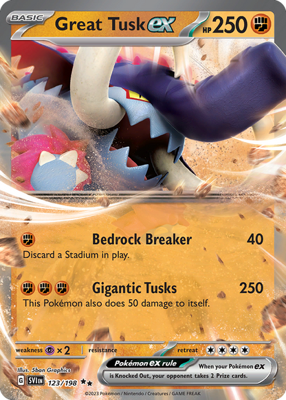Great Tusk ex - Scarlet & Violet (Double Rare) [SVI-123]