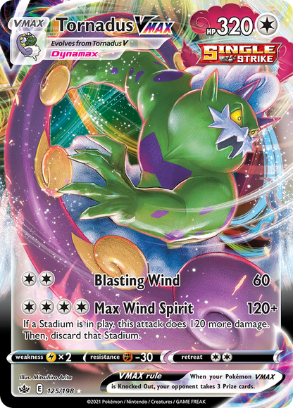 Tornadus VMAX - Chilling Reign (Ultra Rare) [CRE-125]