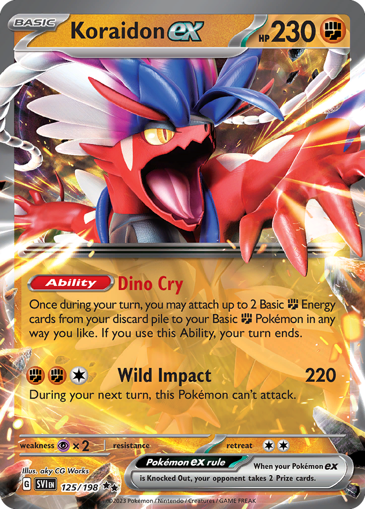 Koraidon ex - Scarlet & Violet (Double Rare) [SVI-125]