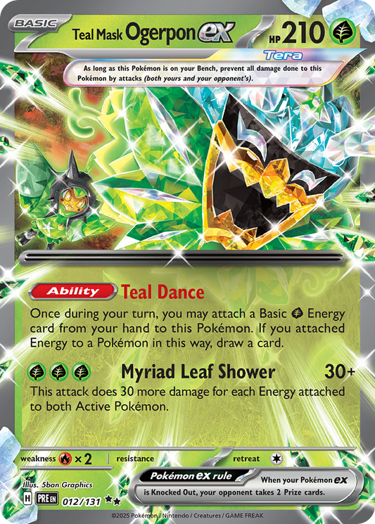 Teal Mask Ogerpon ex - Prismatic Evolutions (Double Rare) [PRE-012]