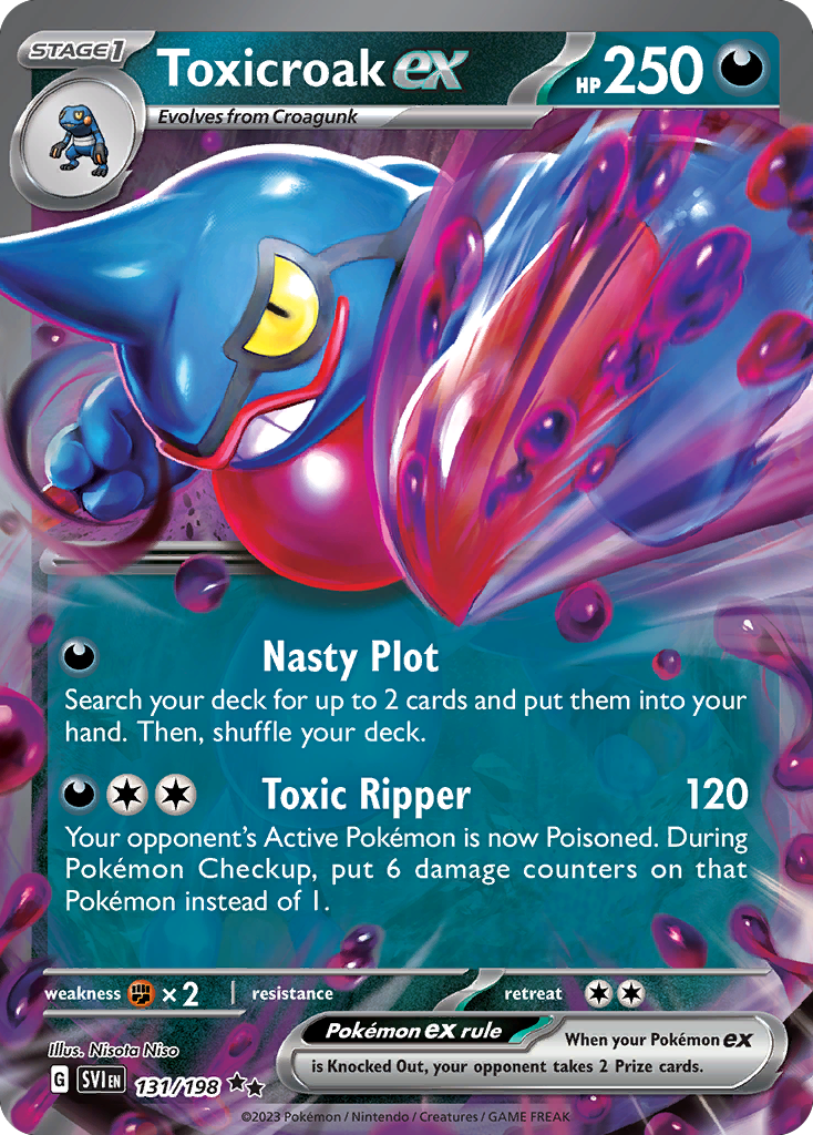 Toxicroak ex - Scarlet & Violet (Double Rare) [SVI-131]