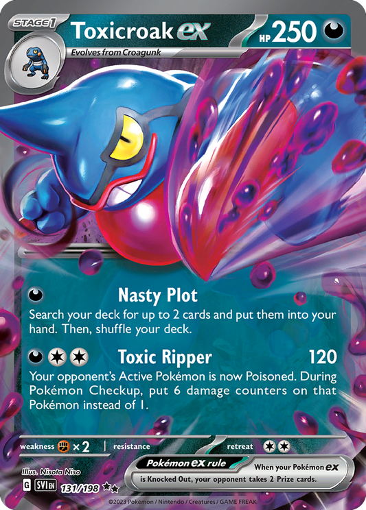 Toxicroak ex - Scarlet & Violet (Double Rare) [SVI-131]
