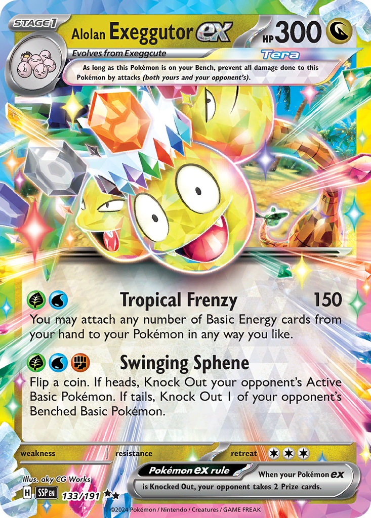 Alolan Exeggutor ex - Surging Sparks (Double Rare) [SSP-133]