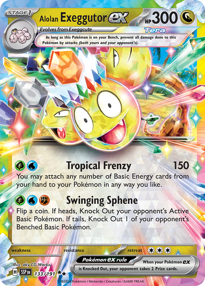 Alolan Exeggutor ex - Surging Sparks (Double Rare) [SSP-133]