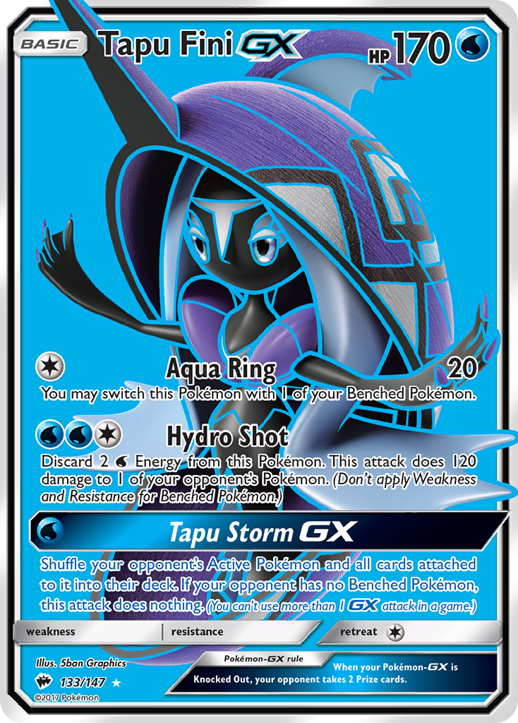 Tapu Fini GX - Burning Shadows (Ultra Rare) [BUS-133]