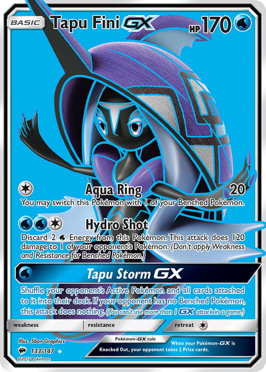 Tapu Fini GX - Burning Shadows (Ultra Rare) [BUS-133]
