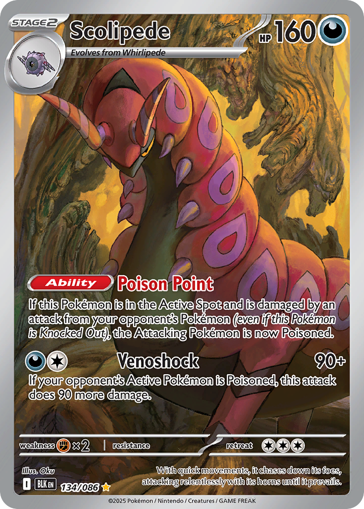Scolipede - Black Bolt (Illustration Rare) [BLK-134]