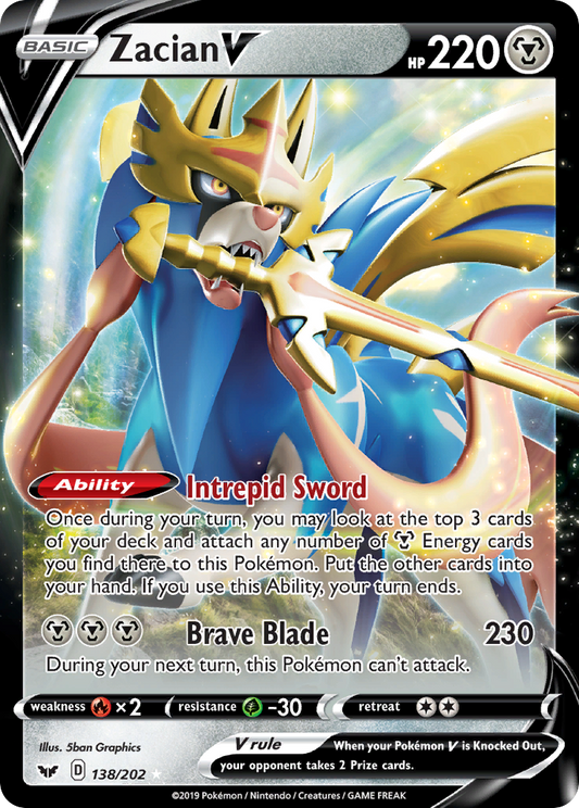 Zacian V - Sword & Shield (Ultra Rare) [SSH-138]