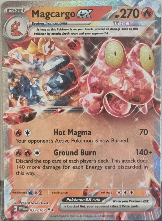 Magcargo ex - Twilight Masquerade (Double Rare) [TWM-029]