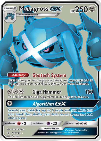 Metagross GX - Guardians Rising (Ultra Rare) [GRI-139]