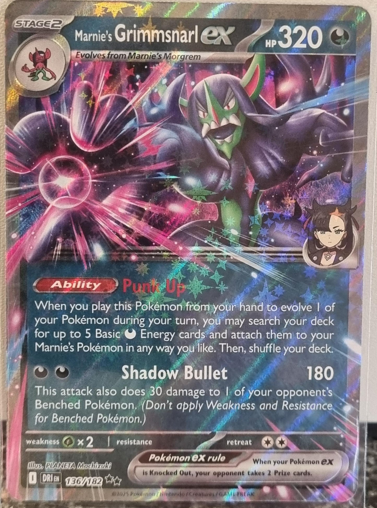 Marnie's Grimmsnarl ex - Destined Rivals (Double Rare) [DRI-136]