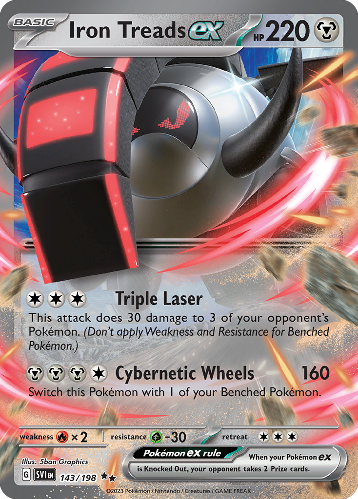 Iron Treads ex - Scarlet & Violet (Double Rare) [SVI-143]