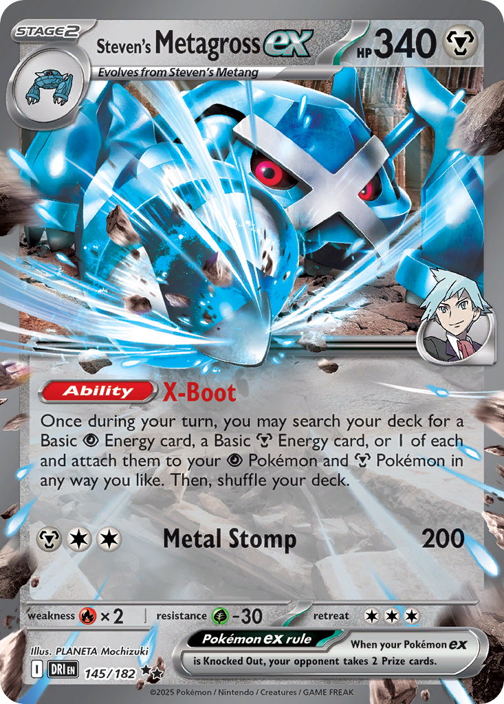 Steven's Metagross ex - Destined Rivals (Double Rare) [DRI-145]