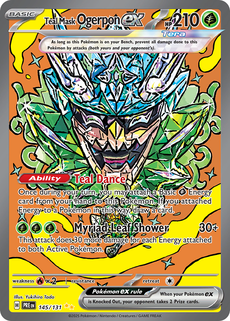 Teal Mask Ogerpon ex - Prismatic Evolutions (Special Illustration Rare) [PRE-145]