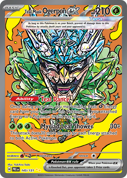 Teal Mask Ogerpon ex - Prismatic Evolutions (Special Illustration Rare) [PRE-145]