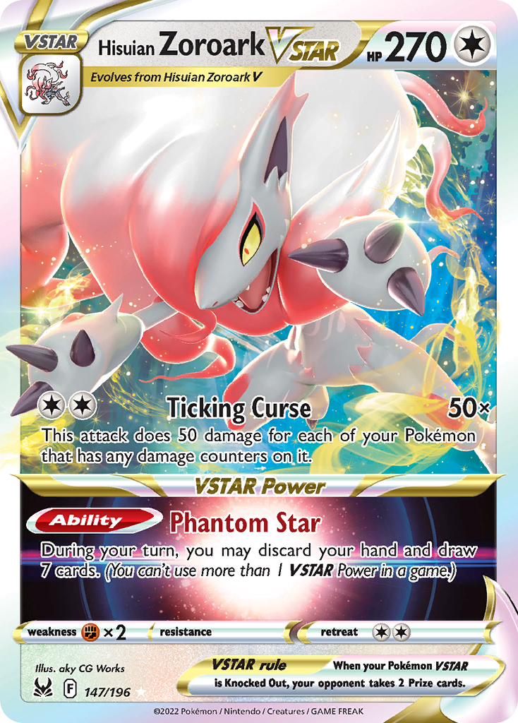 Hisuian Zoroark VSTAR - Lost Origin (Ultra Rare) [LOR-147]