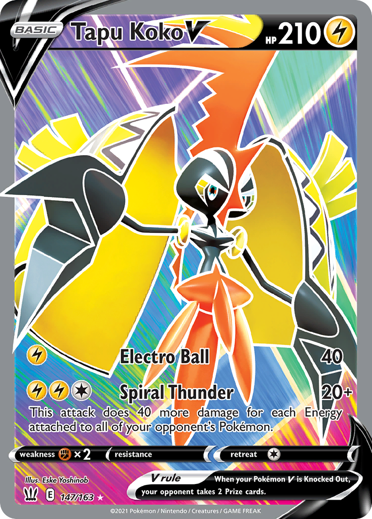 Tapu Koko V - Battle Styles (Ultra Rare) [BST-147]