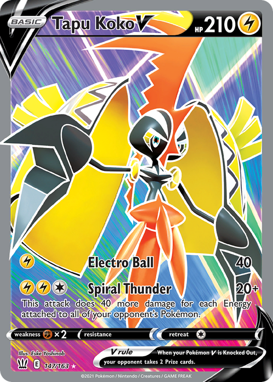 Tapu Koko V - Battle Styles (Ultra Rare) [BST-147]