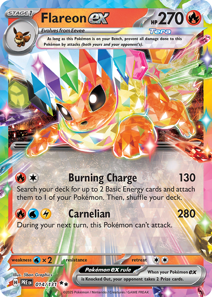 Flareon ex - Prismatic Evolutions (Double Rare) [PRE-014]