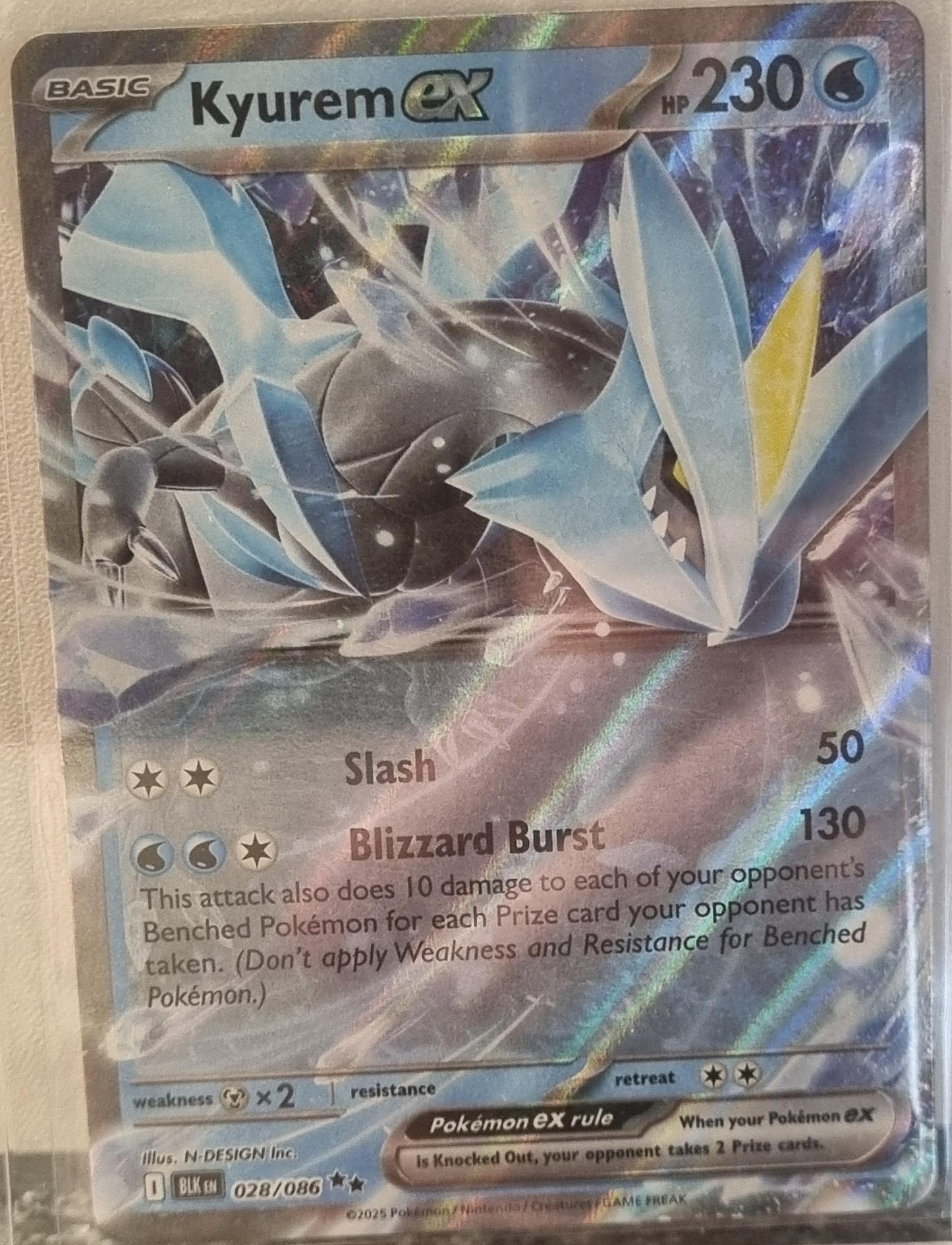 Kyurem ex - Black Bolt (Double Rare) [BLK-028]