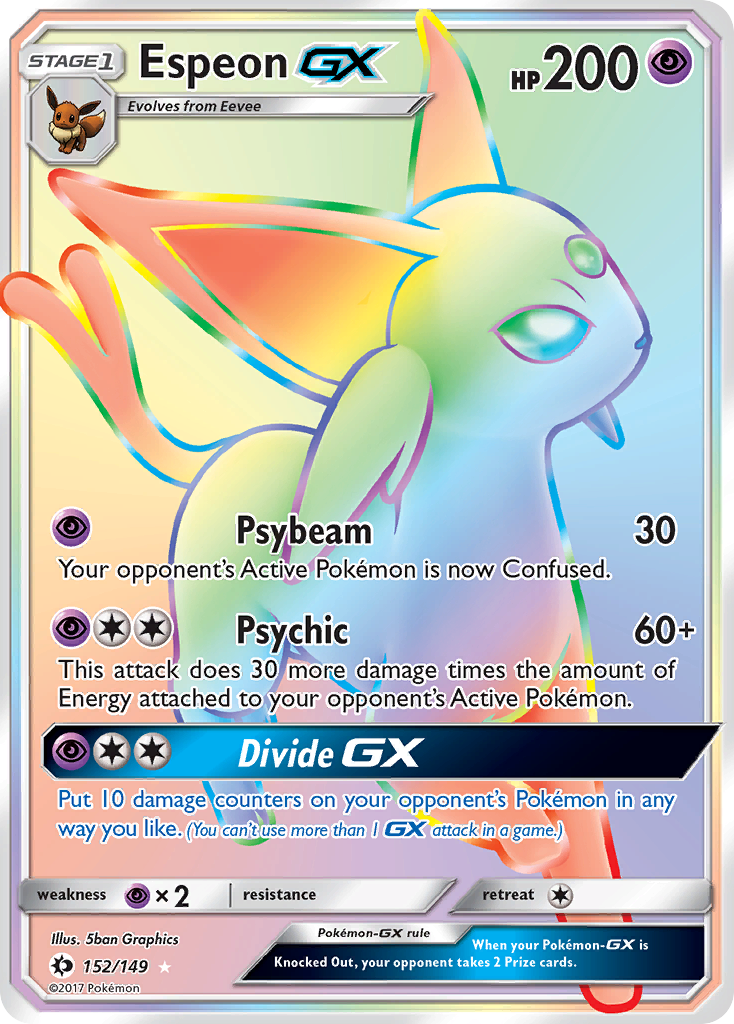 Espeon GX - Sun & Moon (Secret Rare) [SUM-152]