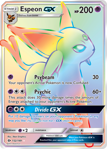 Espeon GX - Sun & Moon (Secret Rare) [SUM-152]