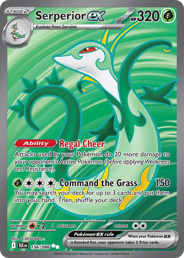Serperior ex - Black Bolt (Ultra Rare) [BLK-156]
