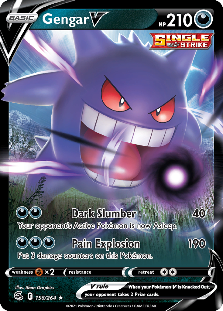 Gengar V - Fusion Strike (Ultra Rare) [FST-156]